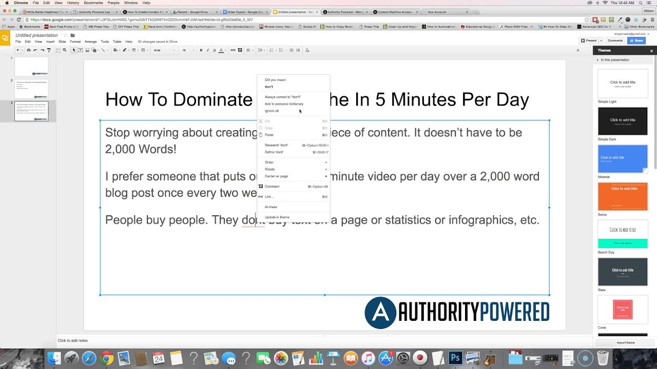 How to Dominate Your Niche In 5 Minutes Per Day