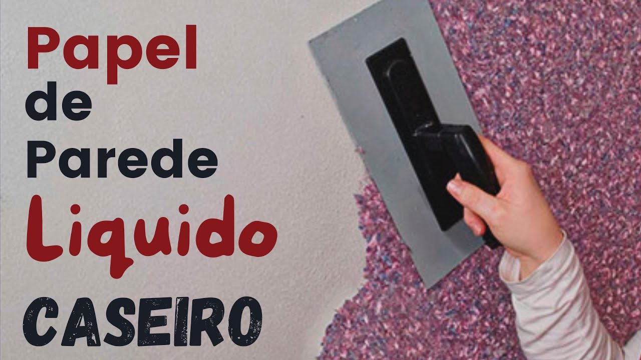 PAPEL DE PAREDE LIQUIDO | como fazer em casa