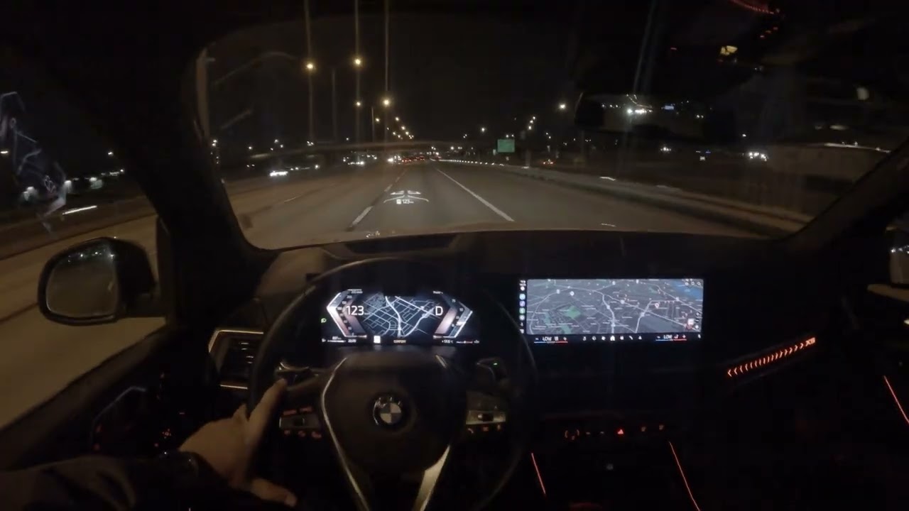 POV Night Drive - 2024 BMW X5 xDrive40i #bmw