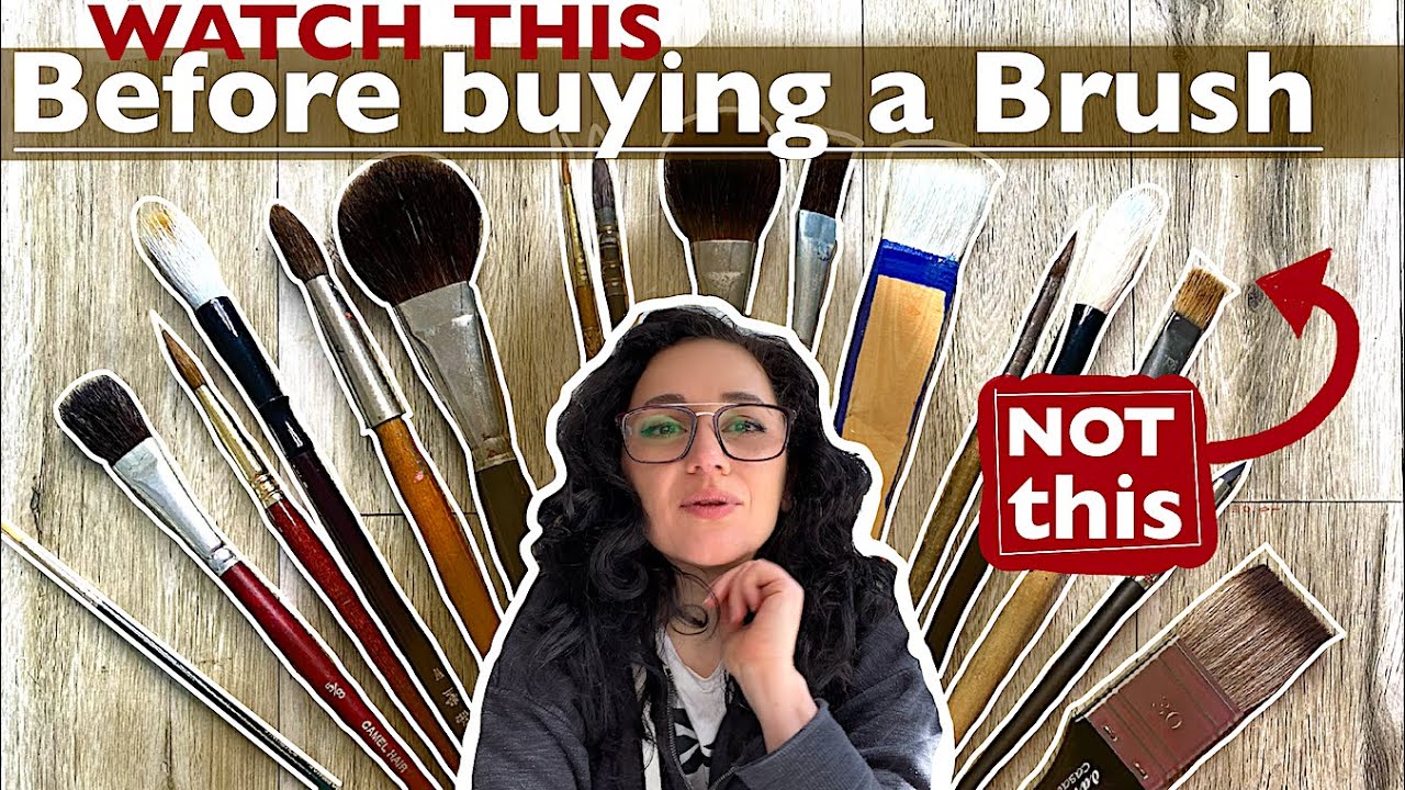 Watercolour BRUSHES: All you NEED TO KNOW Tutorial for Beginners Which 1 will solve your problems?