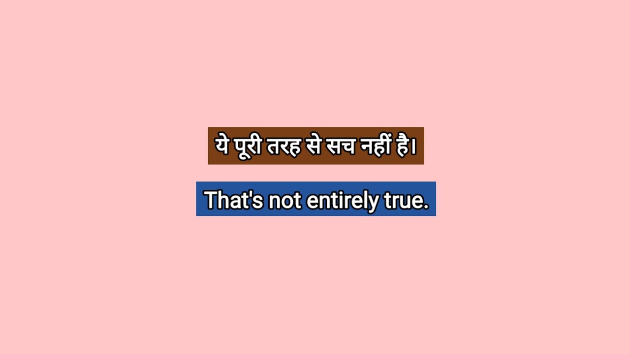 Basic Everyday English Sentences.