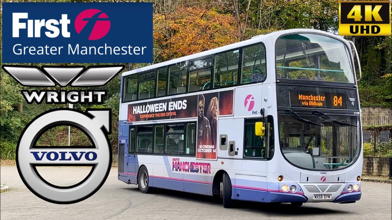 [First Bus Greater Manchester: 84 Uppermill to Oldham via Grotton] Wright Eclipse Gemini Volvo B9TL