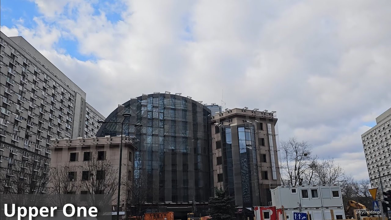 Warszawa / Warsaw Upper One - rozbiórka Atrium / Upper One - demolition of the Atrium - 03.04.2023