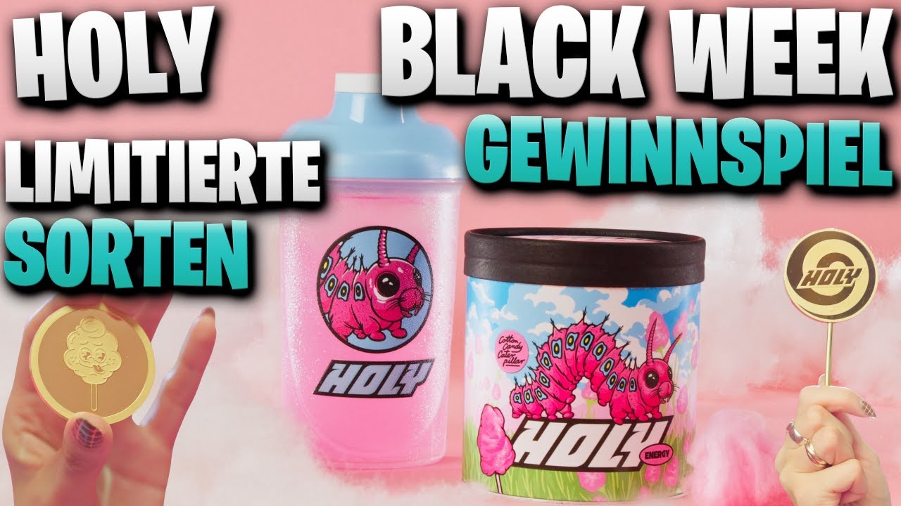 Gewinne eine echte 10000€ Goldmünze | Holy Energy Zuckerwatte Black Week | Rabattcode ZINKER 10% 