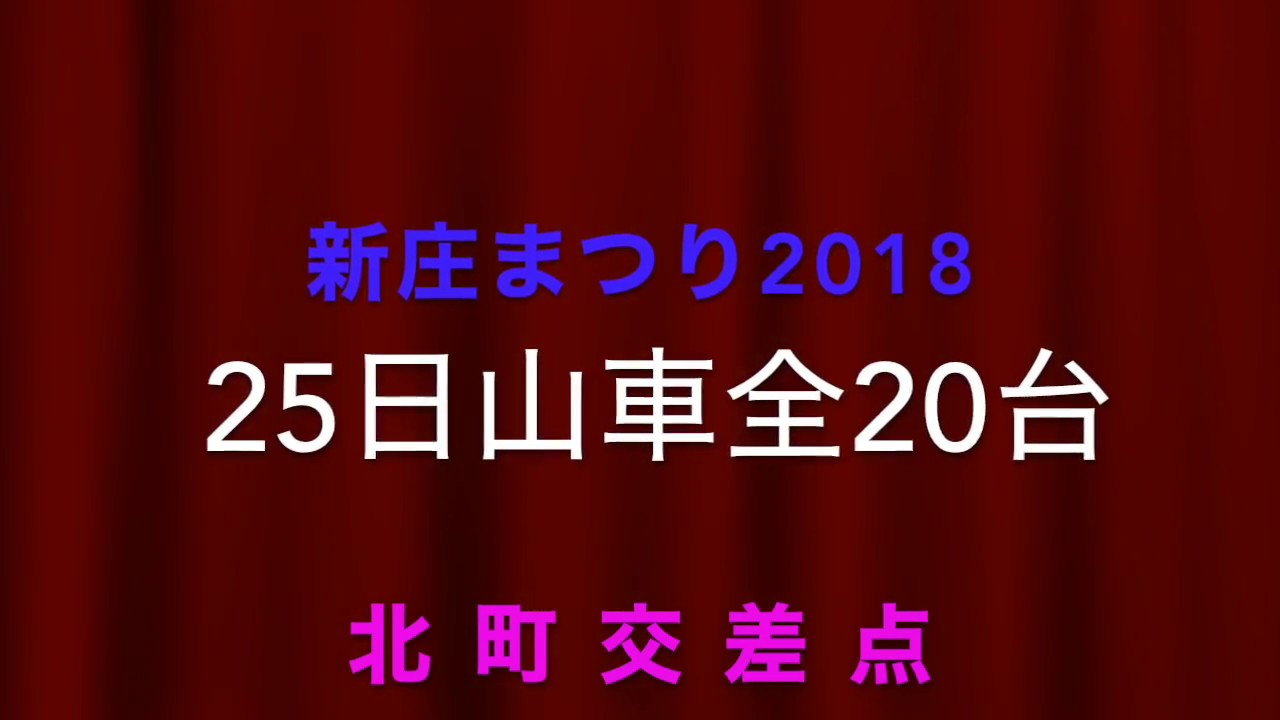 新庄まつり2018山車全20台
