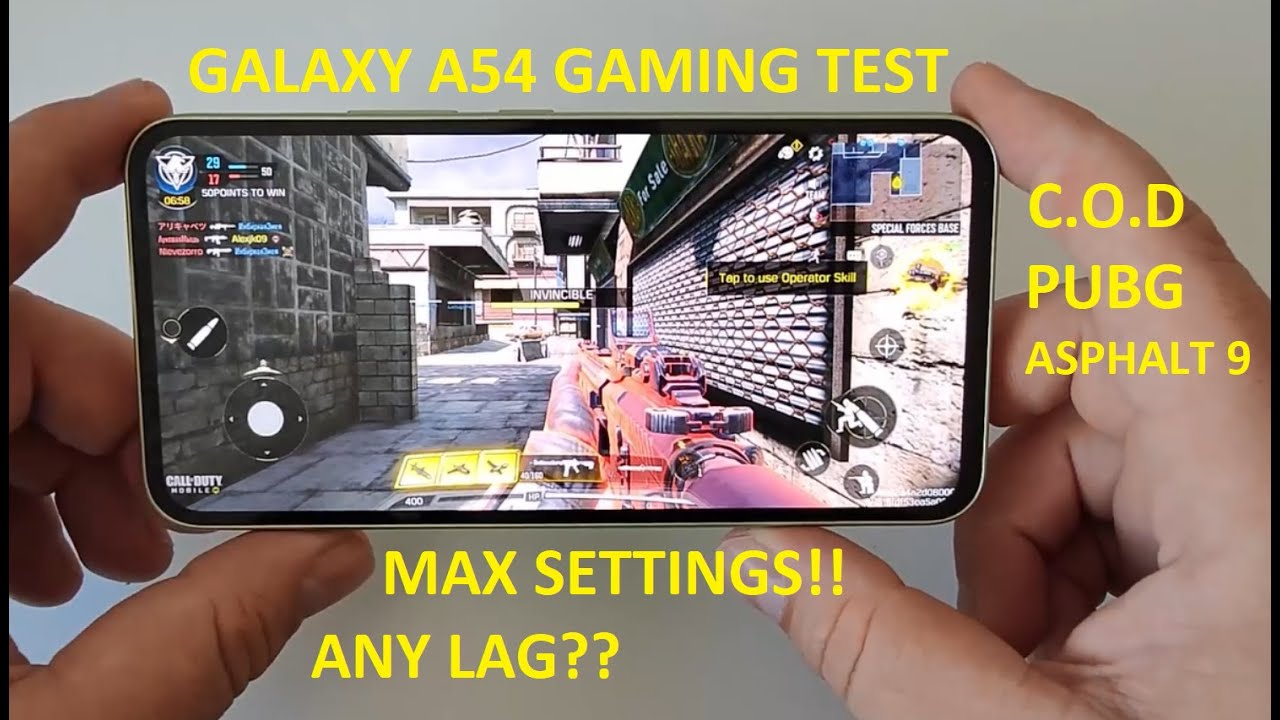 Galaxy A54 GAMING TEST ! Can Run On Max Settings? Any Lag?