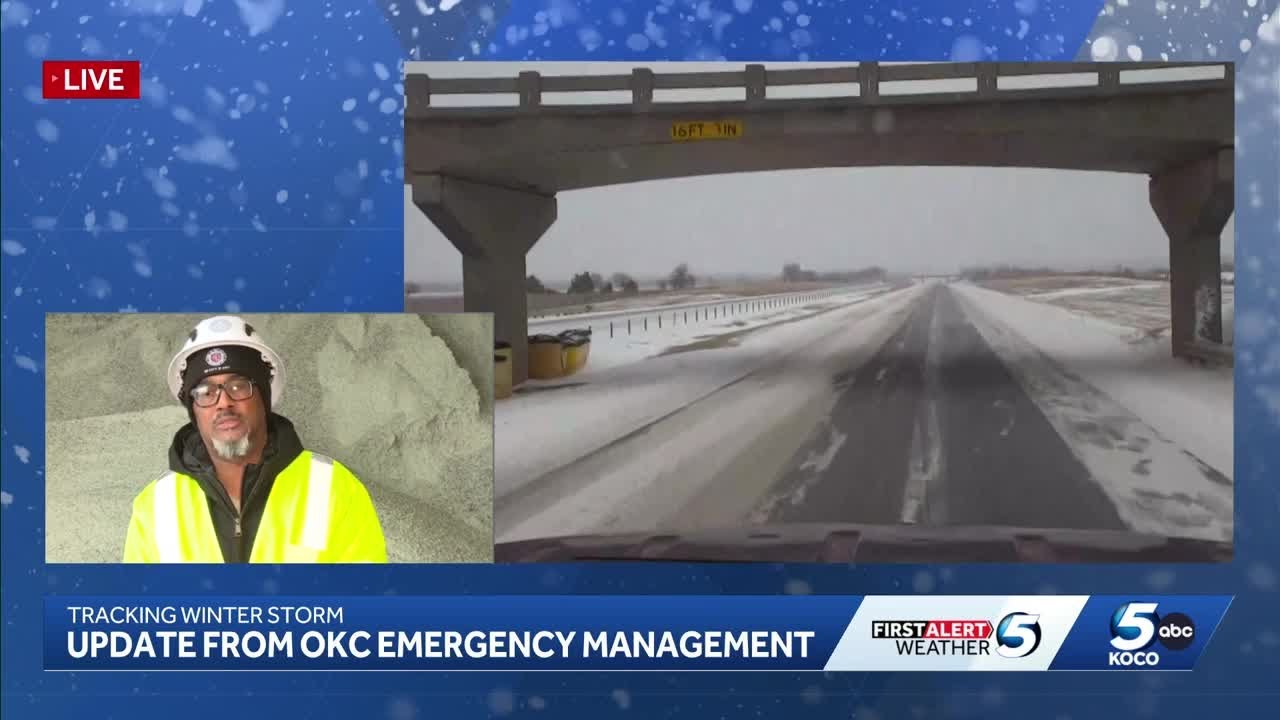 OKC officials give update on road conditions in wake of winter storm