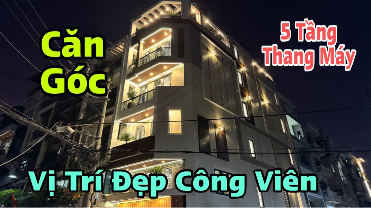 Căn Góc 2 Mặt Tiền Vị Trí Đẹp 5 Tầng Thang Máy “ Kiến Trúc Hiện Đại “ LỆCH TẦNG Thiết Kế Có GU 