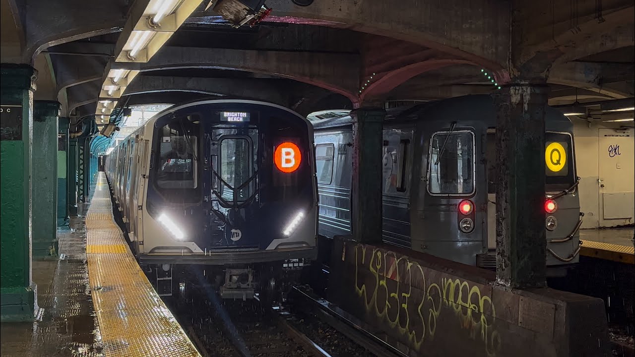 NYC Subway: (B) and (Q) Trains @ Prospect Park