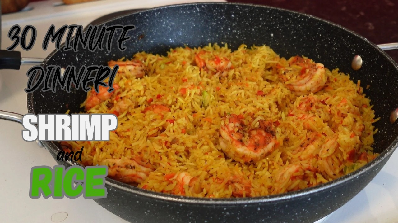 EASY SHRIMP AND RICE RECIPE | QUICK WEEKNIGHT DINNER
