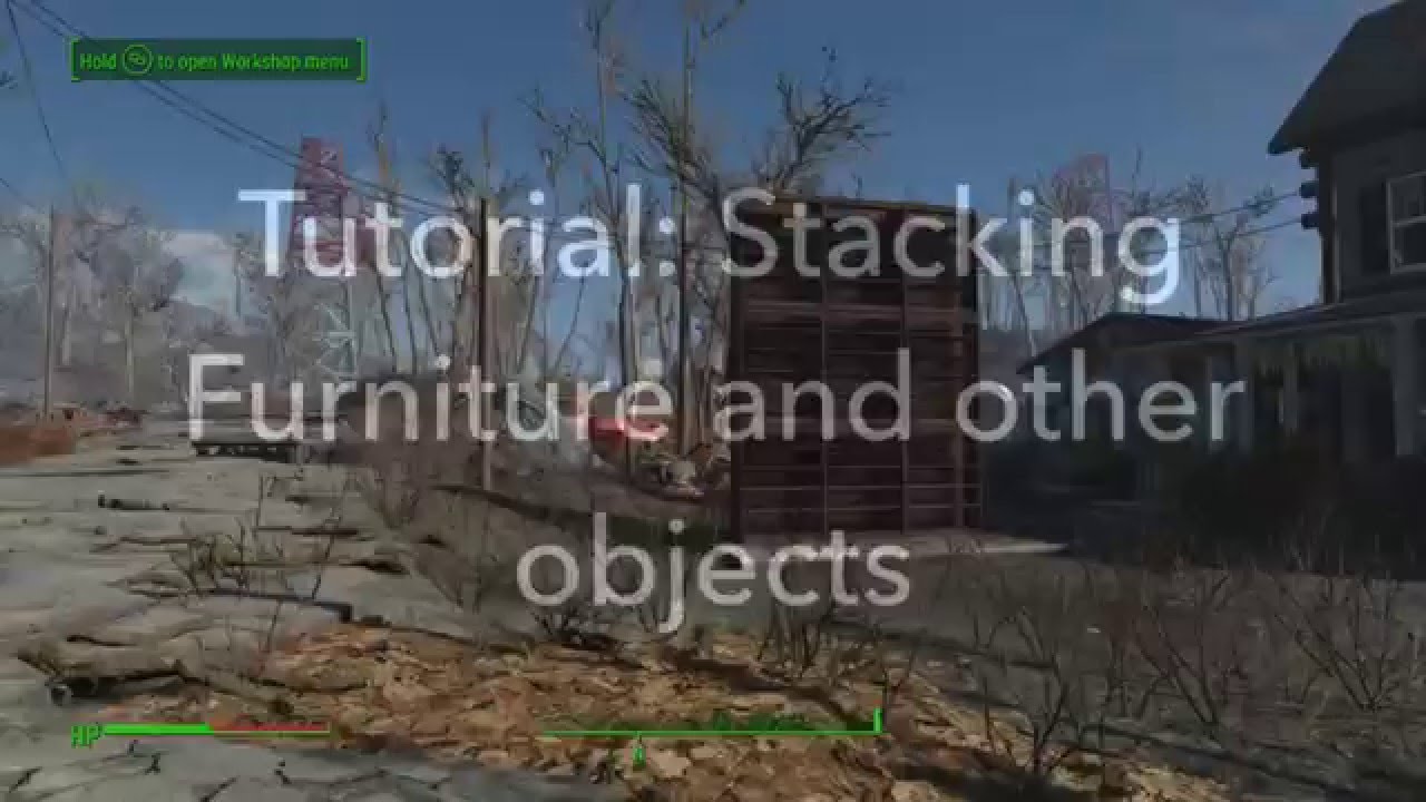 Tutorial: How to stack objects Fallout 4