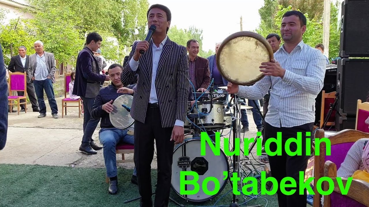 Nuriddin Bo'tabekov to'yda jonli ijro .
