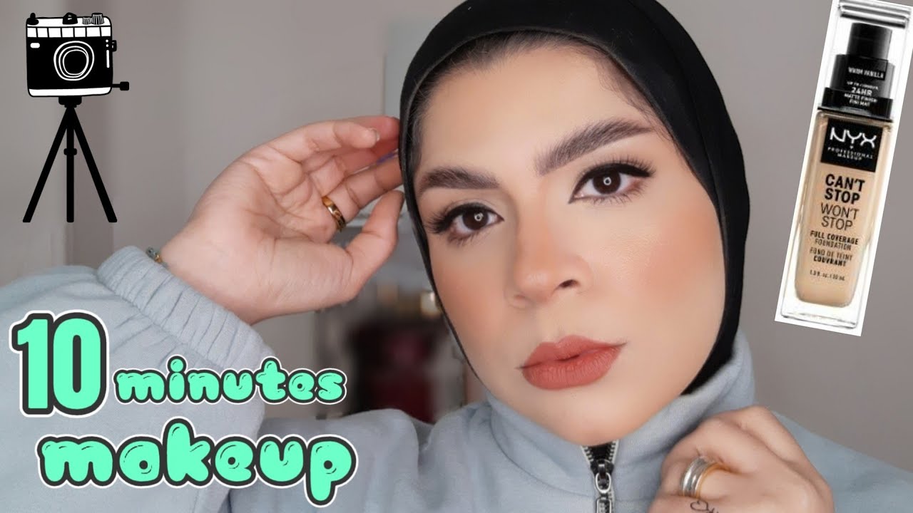 اسرع مكياج بدون كنتور ولا أيشادو ولا بلاشر ولا عدسات ولا حاجات كتير اوى😂|فونديشن فلتر و أسوء ايلينر🤮