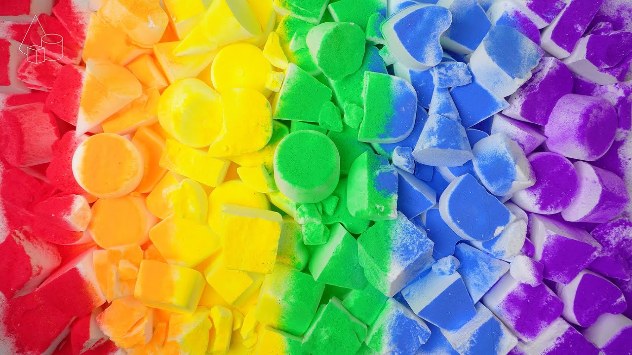ASMR | Baking Soda Soft Crush 🌈 Rainbow Powder Satisfying Sounds