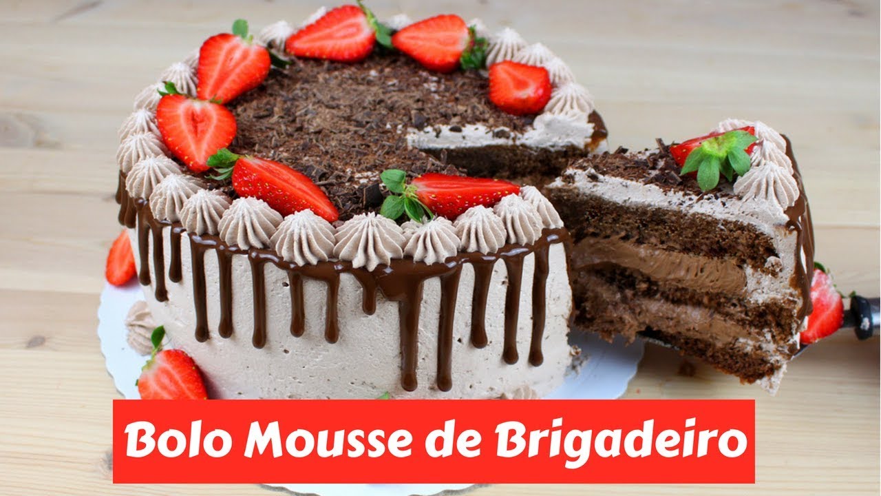 Bolo Mousse de Brigadeiro | Como Fazer Bolo Mousse de Brigadeiro | Cakepedia