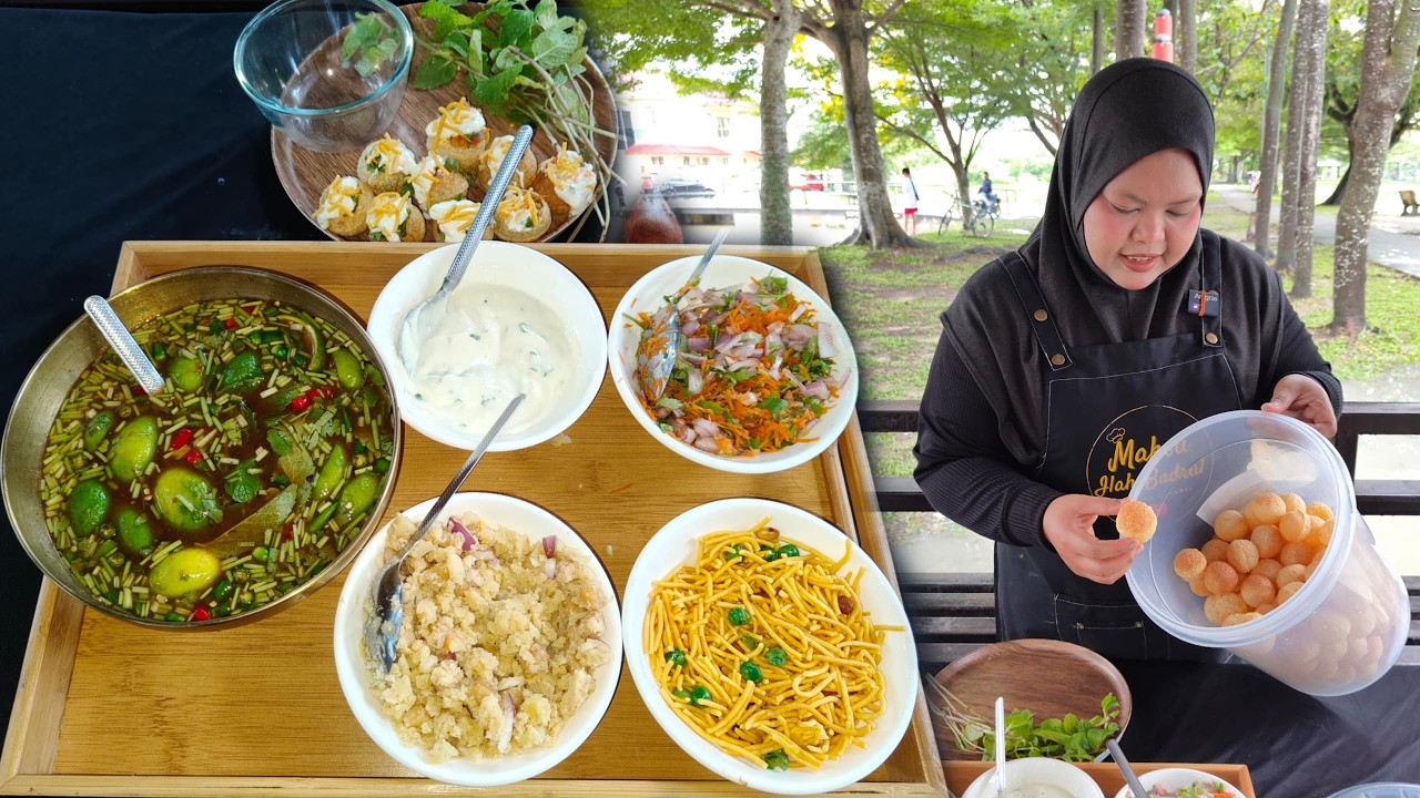 CARA BUAT PANIPURI DAN BONGKAR RESEPI AIR ASAM PADU PANIPURI|| PATUTLAH VIRAL!! SEDAP BIKIN KETAGIH
