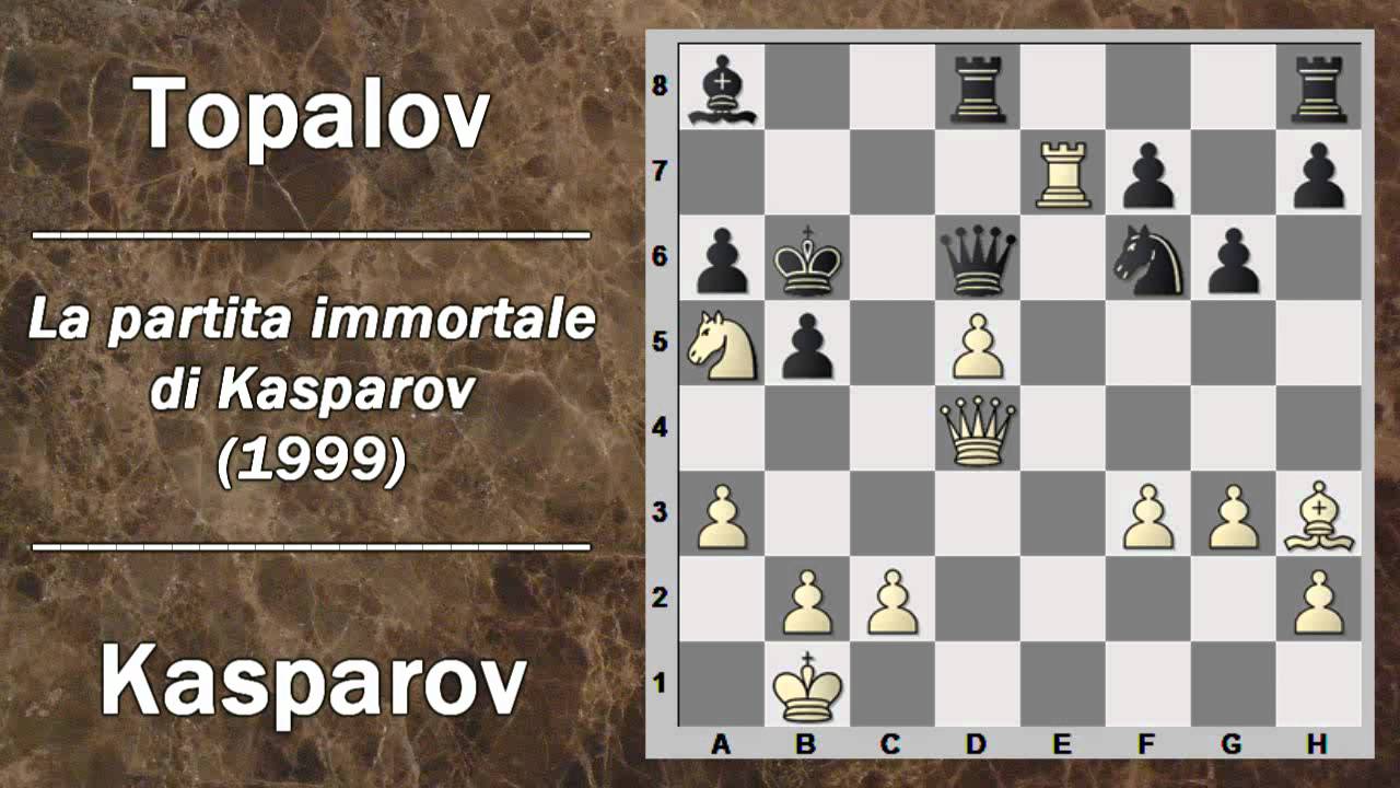 Partite Commentate di Scacchi 06- Kasparov vs Topalov - La Partita Immortale di Kasparov - 1999