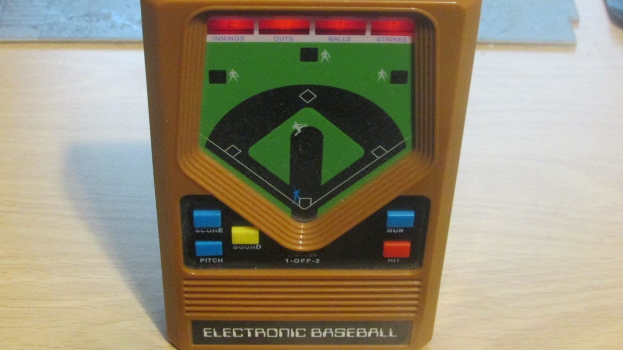 1978 Mattel Electronic Baseball Handheld Gameplay