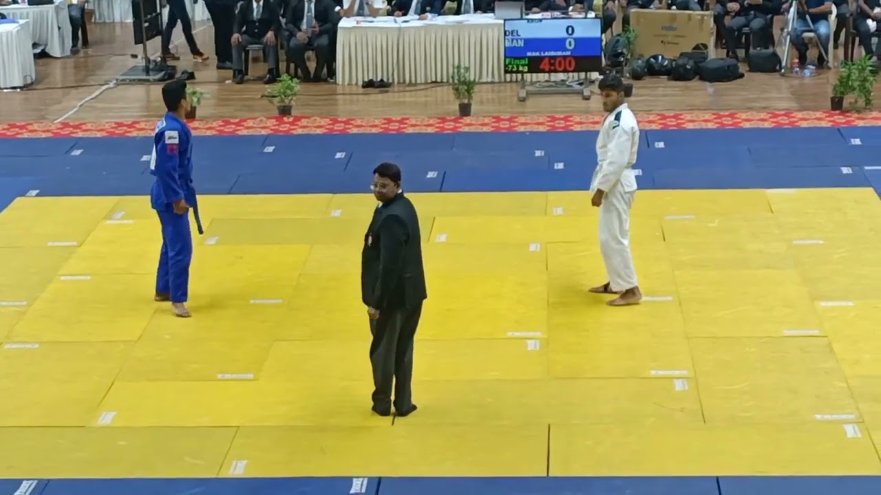 Judo Junior Nationals 2023 -73kg final fight most technical ippon by Max laishram of manipur.