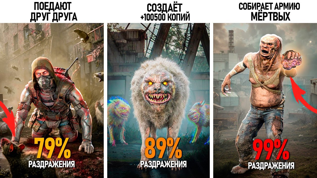 9 САМЫХ БЕСЯЩИХ МУТАНТОВ из S.T.A.L.K.E.R. 2