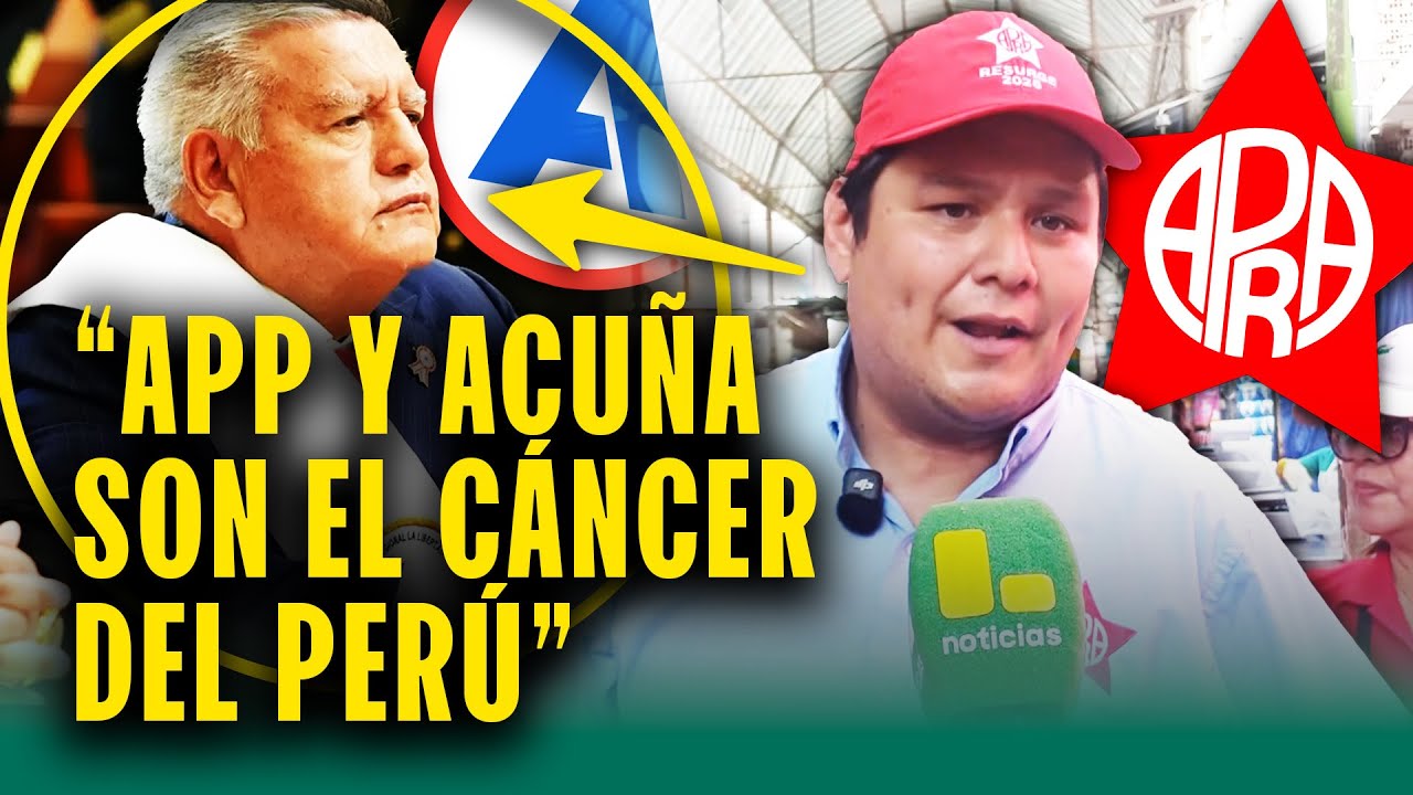 Candidato Valderrama del APRA: 
