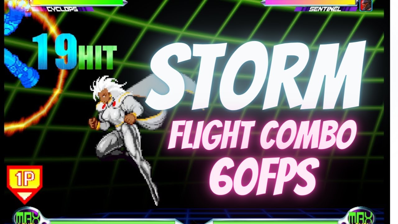 MvC2 - Storm Flight Combo 60FPS