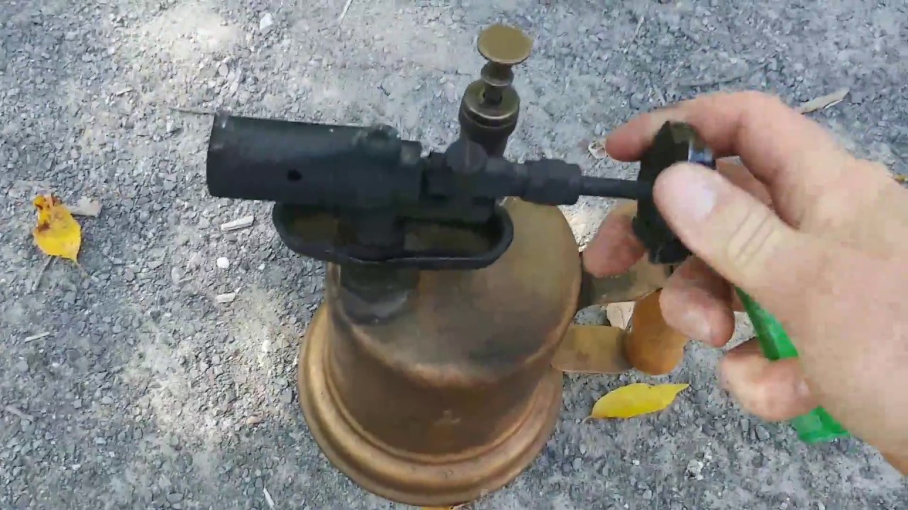 How to run a antique Gasoline blowtorch