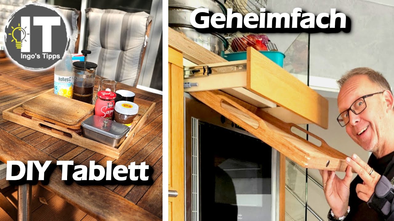 Toter Raum clever genutzt: Versteckte Schublade + Tablett selbst gebaut | #ingostipps