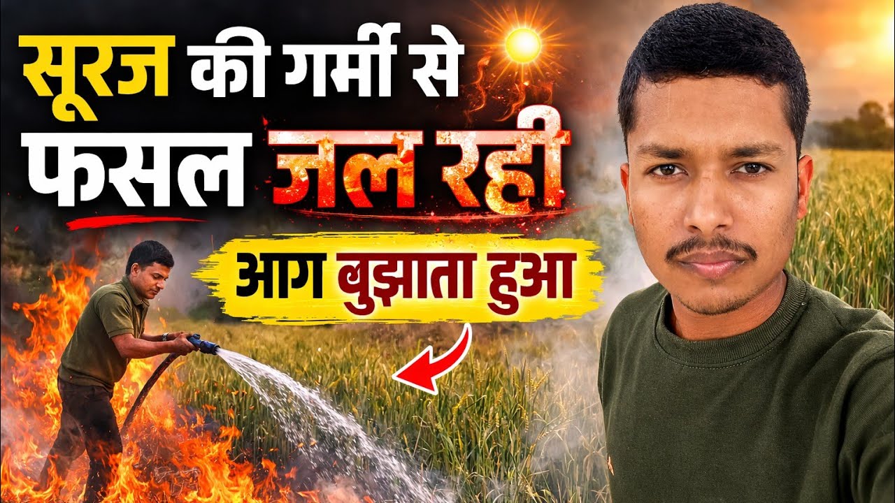 सूरज की गर्मी से फसल में आग 🔥 किसान ने ऐसे बुझाई | गांव से Ground Reality