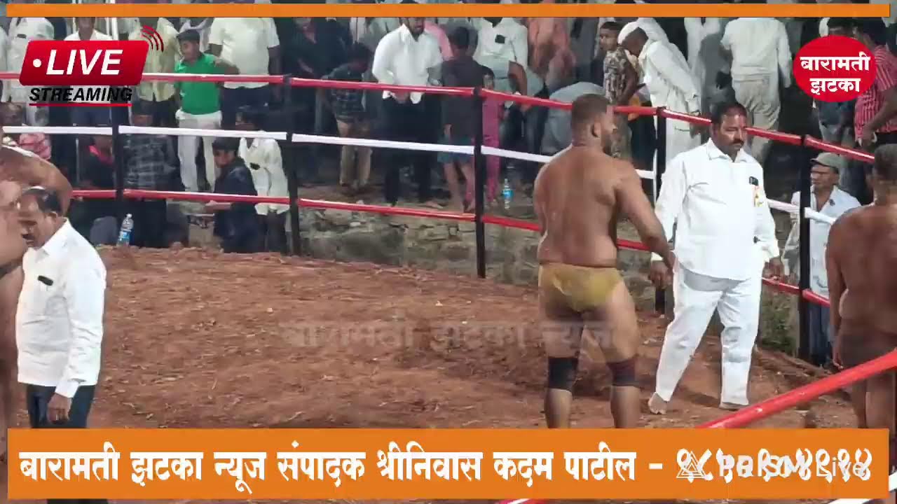 फोंडशिरस येथे समस्त माळी समाज लाड उत्सवा निमित्ताने निकाली कुस्ती जंगी मैदान