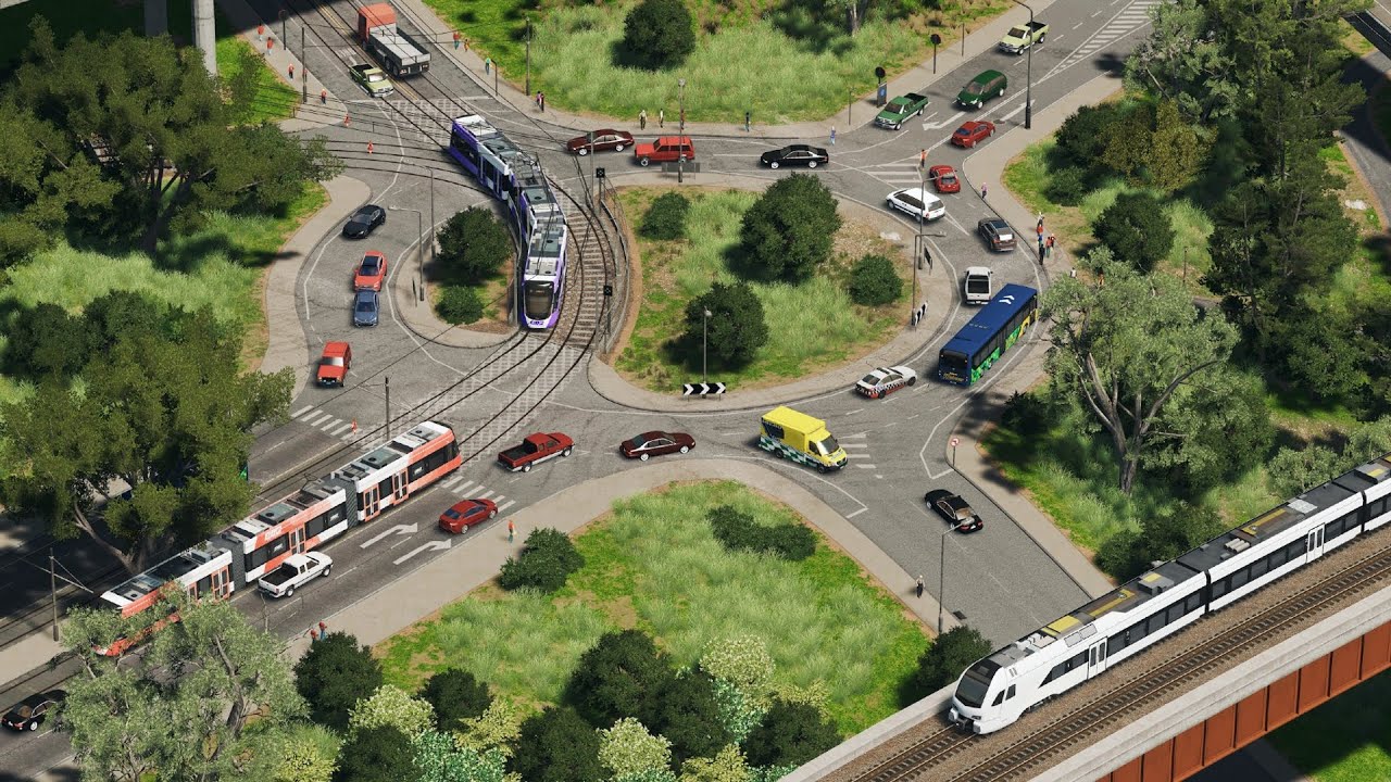 I tried to fix a dying city with Tram Suburbs in Cities Skylines