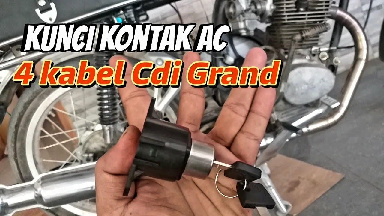 Tutorial pemasangan kunci kontak Ac 4 kabel Gl 100 CDI Grand #Gl100 #cb #Honda
