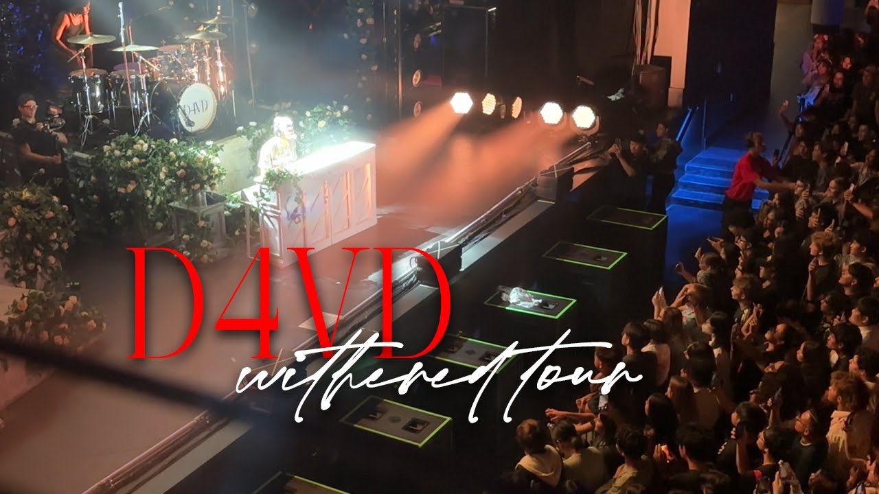 withered tour - d4vd (San Diego 2025) (4K Quality) (NEW D4VD & KESHI SONG)