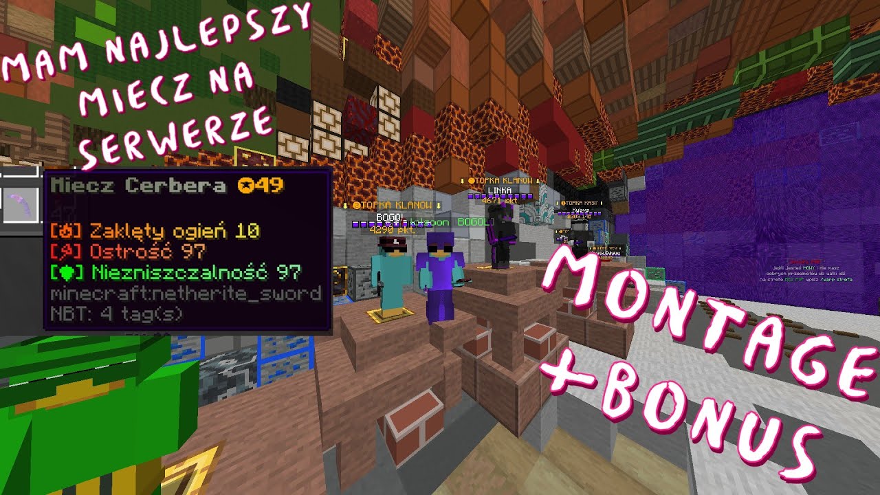 | MINESTAR.PL BOXPVP MONTAGE #28 | NAJLEPSZY MIECZ NA SERWERZE | JAJO NA BANIE ZA 4B |