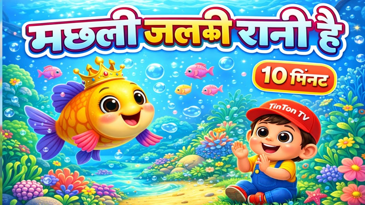 मछली जल की रानी है 🐟 | 10 मिनट नॉन-स्टॉप हिंदी राइम्स | Kids Songs Compilation | TinTon TV Hindi