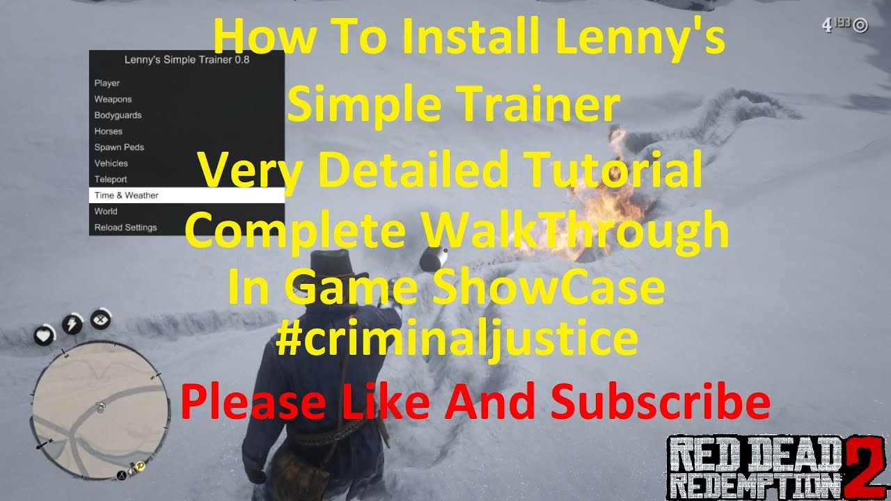 Как установить Lenny's Simple Trainer в RDR2.