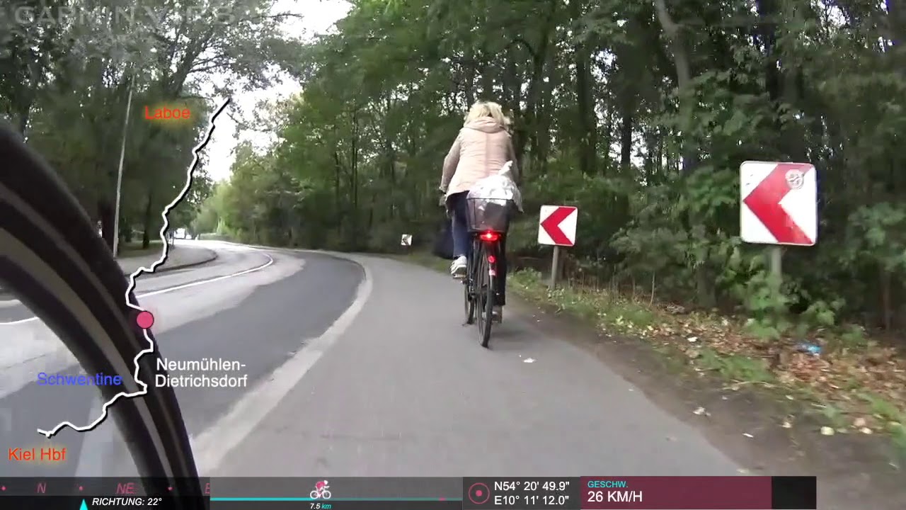 (1) Radtour Ostseeküsten-Radweg D-Route2 von Kiel nach Laboe