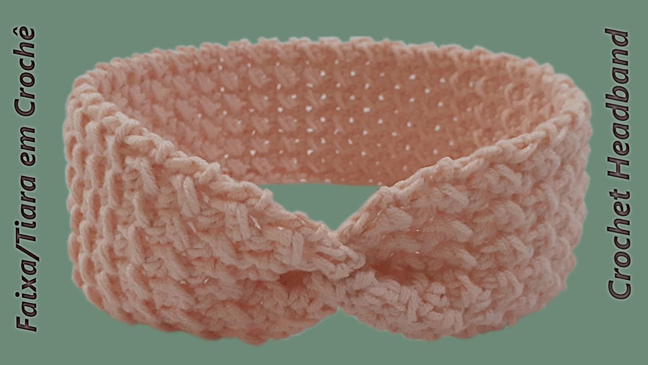 Faixa / Tiara / Turbante de Crochê / Diadema a crochet / Crochet X-Twist Headband