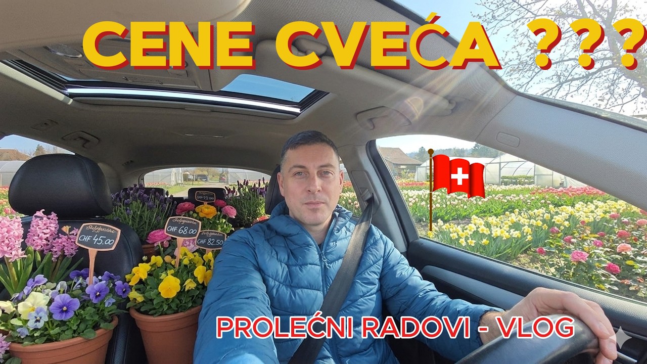 CVEĆE SKUPO ili NE u Švajcarskoj 🇨🇭 ? - Prolećne pripreme u bašti -  VLOG