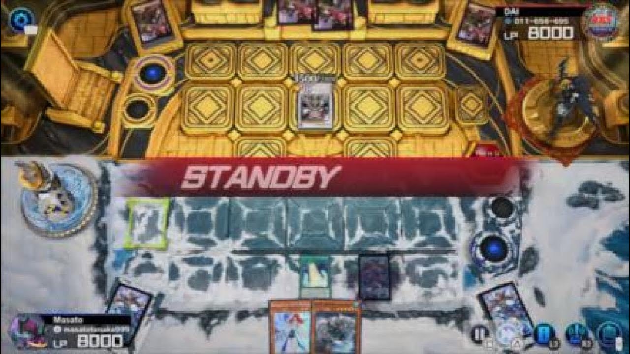 Yugioh master Duel Ice Barrier vs Azamina