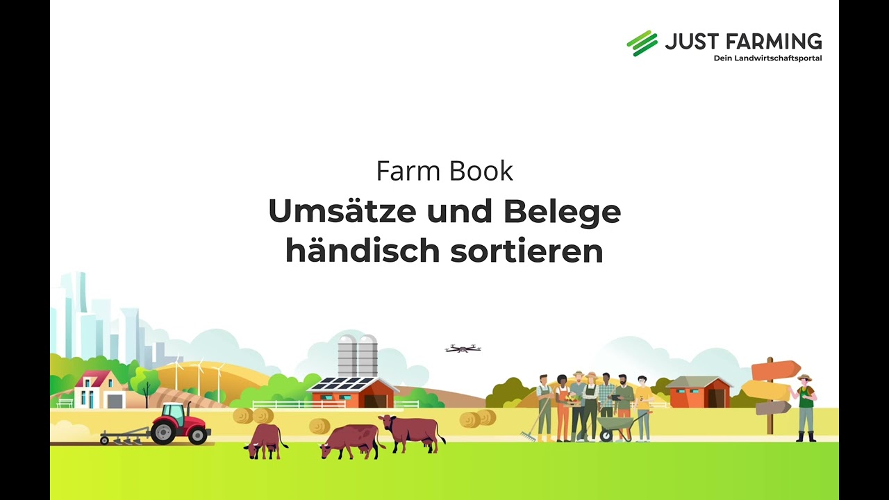 Kontoumsätze und Belege automatisch zuordnen in Farm Book | Just Farming