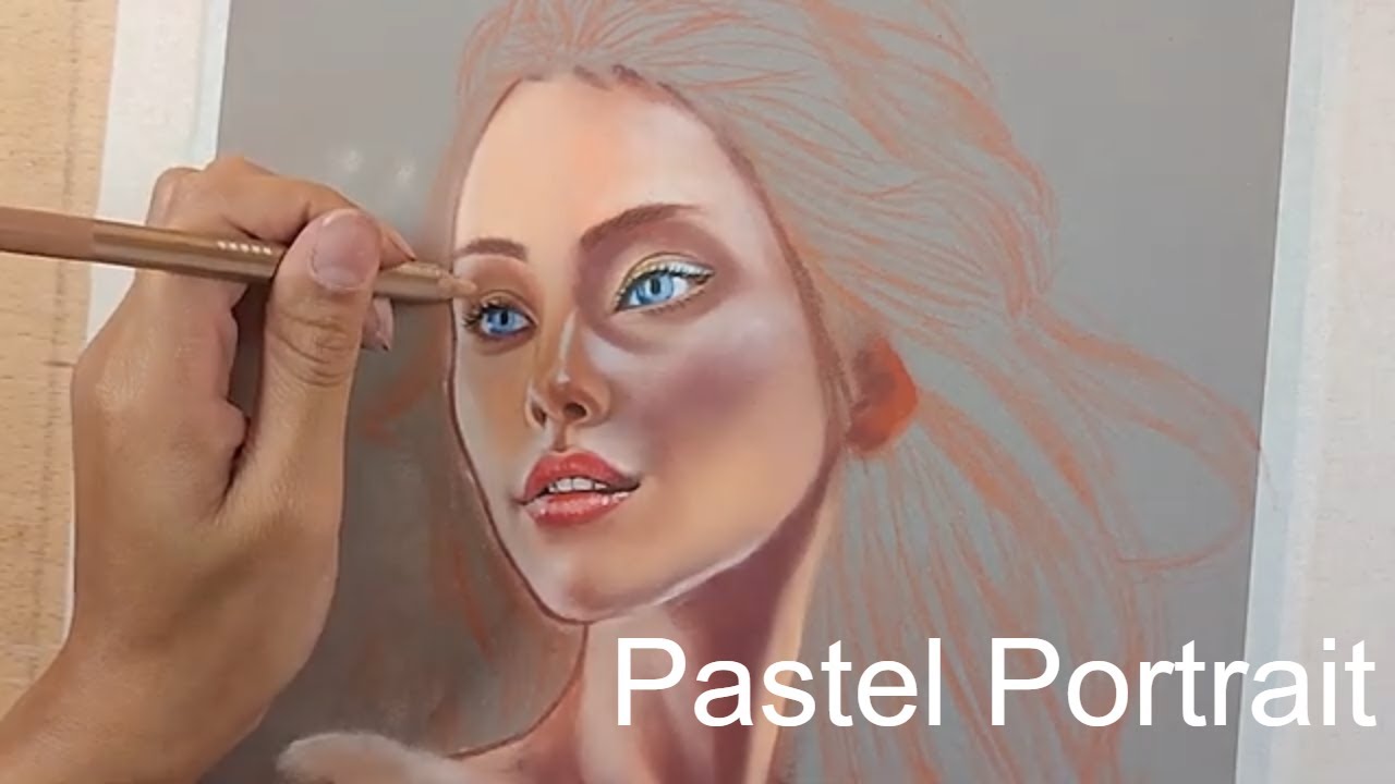 Portrait Au Pastel Sec Pas À Pas | Entire Process And Complete