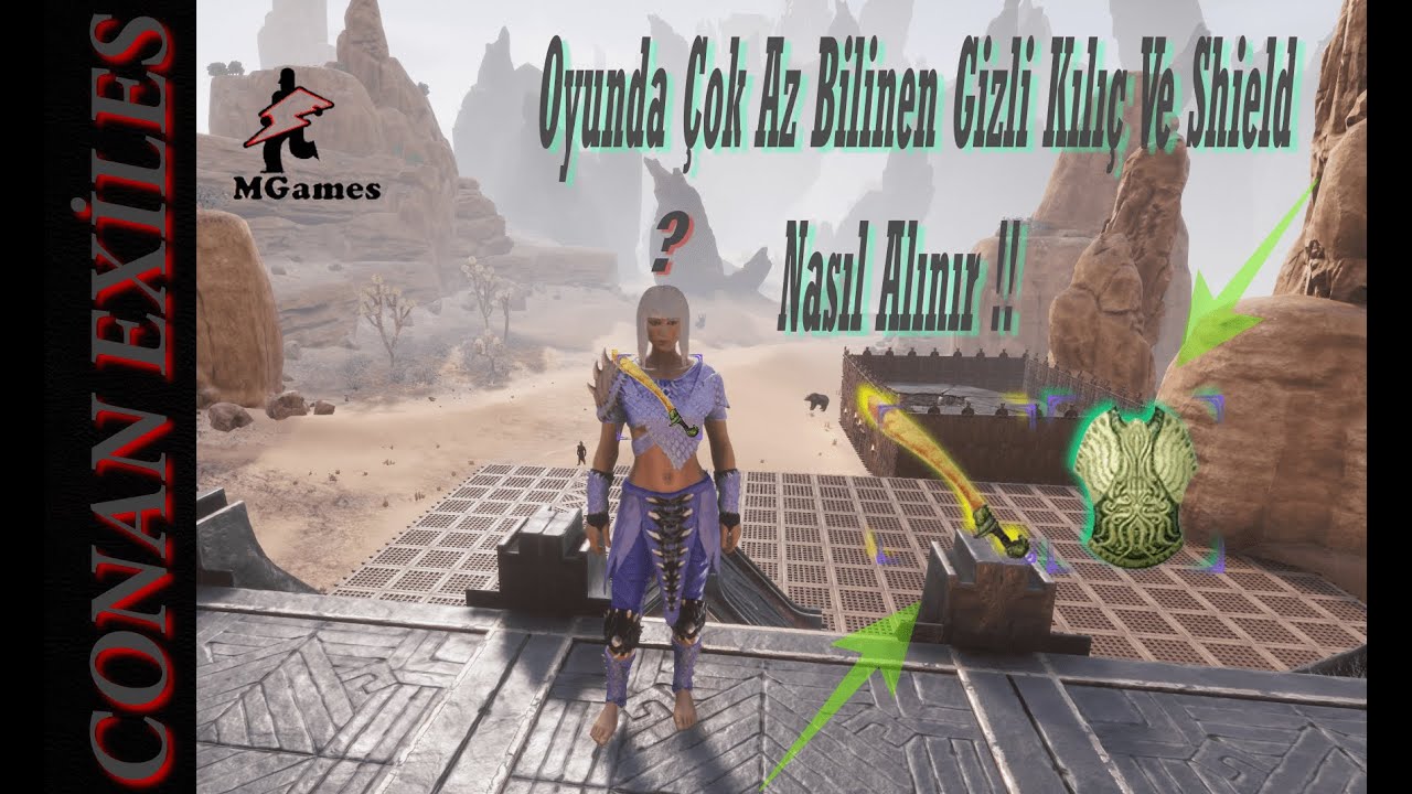 🔴 Conan Exiles - Oyunda Çok Az Bilinen Özel Kılıç Ve Shield Nasıl Alınır ?