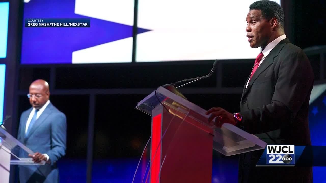 Herschel Walker, Raphael Warnock debate in Savannah