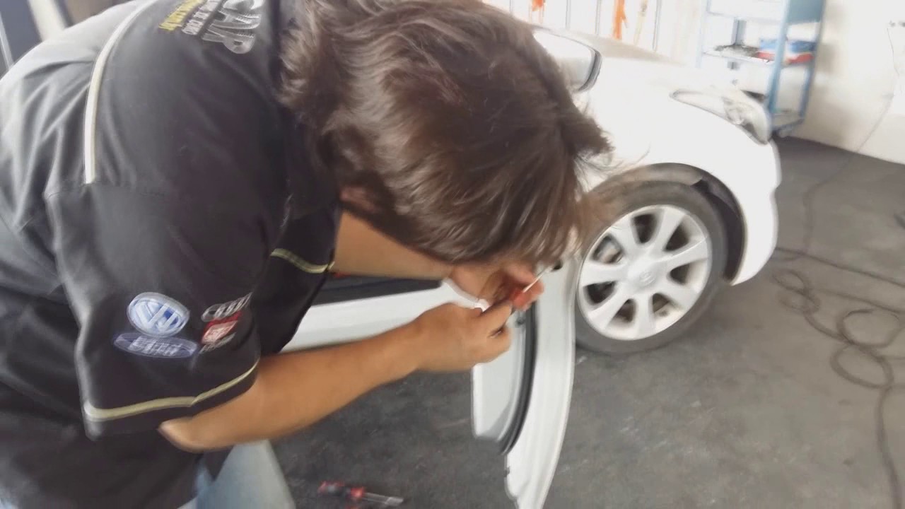 Desmontagem porta Elantra - Completa
