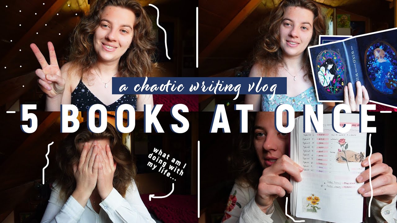 🖋️ writing 5 books at once because I'm smart 🌧️ a chaotic march writing vlog
