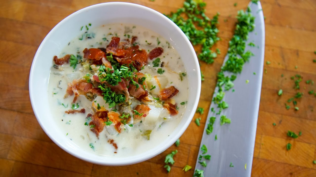 Quick Clam Chowder | SAM THE COOKING GUY