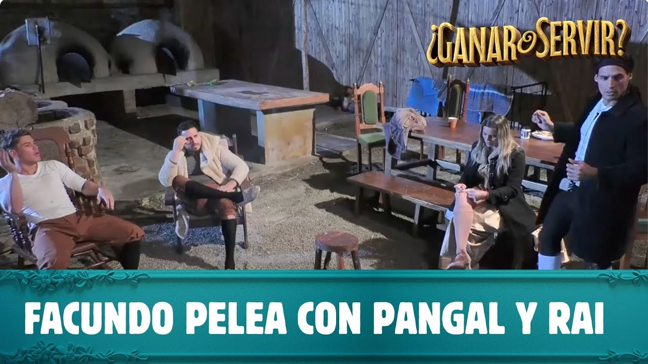 Facundo pelea con Pangal y Rai. Pangal quiere golpearlo porque le recordó su infidelidad a su novia