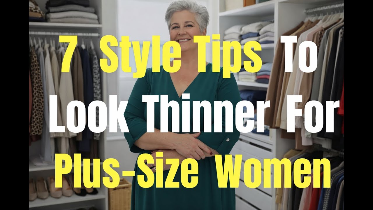 How To Look Thinner: 7 Style Tips For Plus-Size Women Over 50.