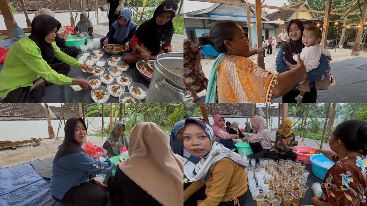 PERSIAPAN NOTO SEGO ASEM ASEM DAGING-Bersama mantu dan putuku seng ayu dewe😍🥰😘❤️